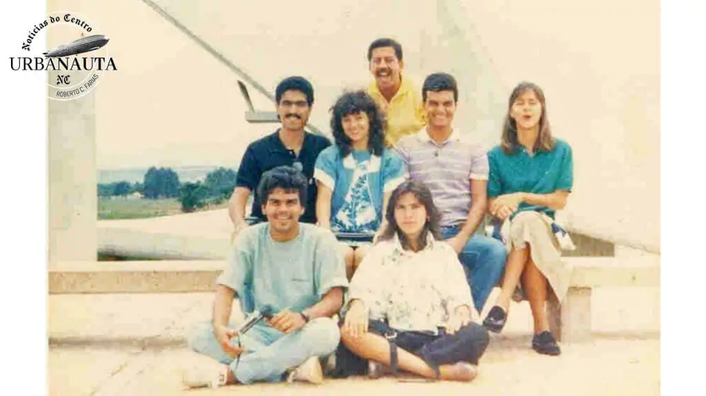 Seminário de Desenho Urbano em Brasília, colegas estudantes